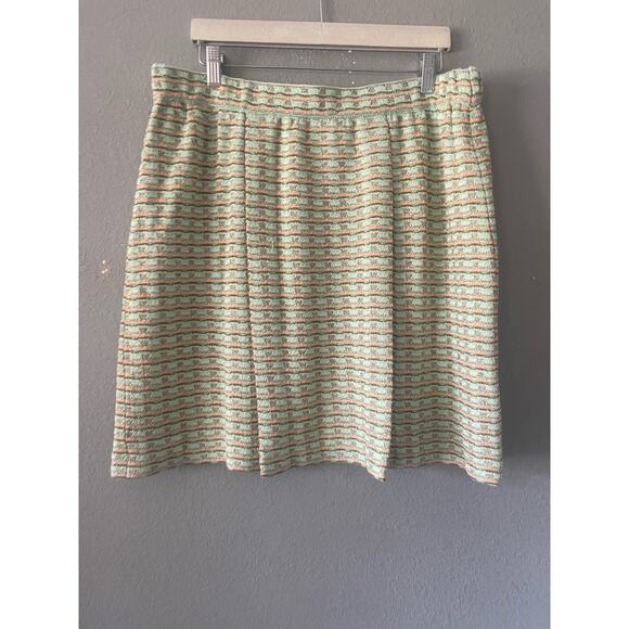 Misook  Pleat Detail Soft Tweed Knit Skirt - Picture 8 of 12